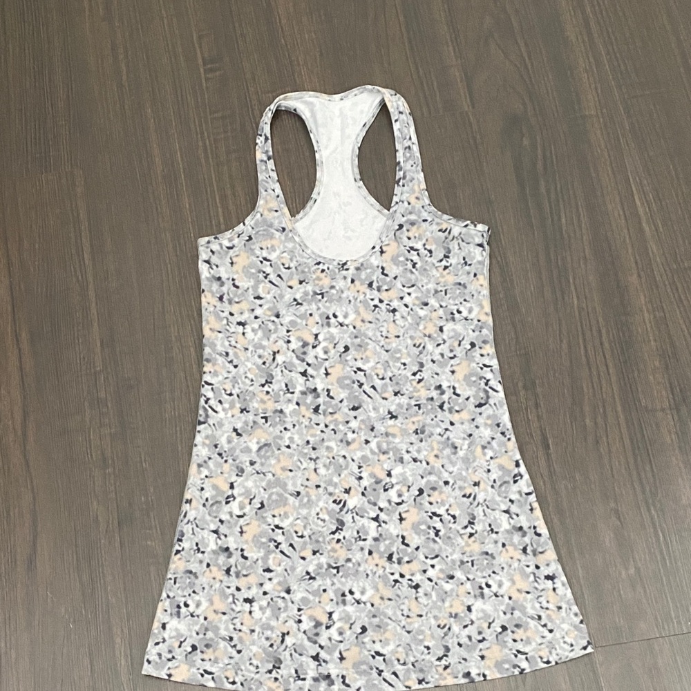 Patterned Racerback Tank Top